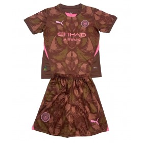 Manchester City Torwart Heimtrikot 2024-25 Kurzarm (+ kurze hosen)